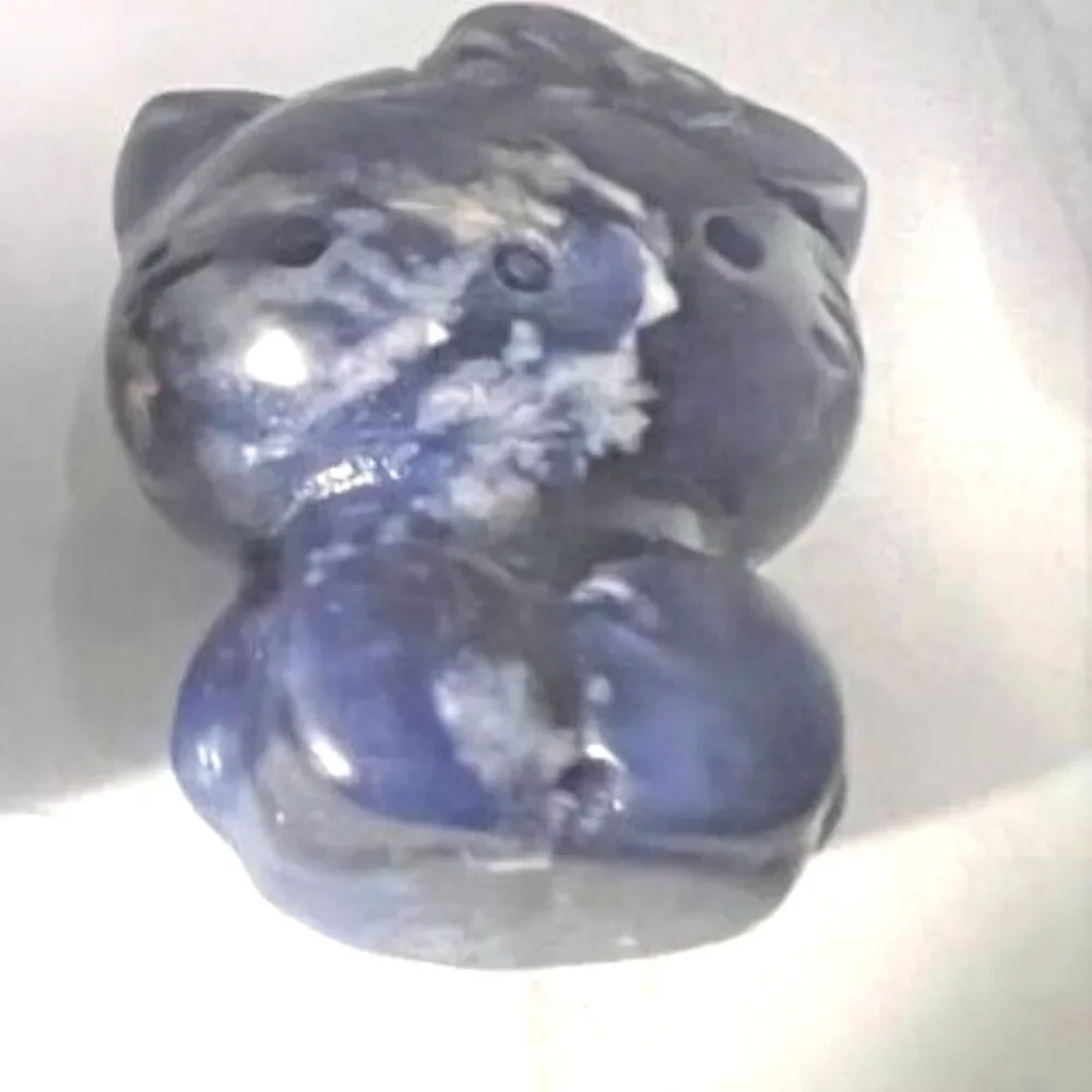 Adorable Hello Kitty Carving -  Sodalite